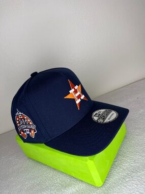 New Era Navy and Orange Astros Snapback Hat